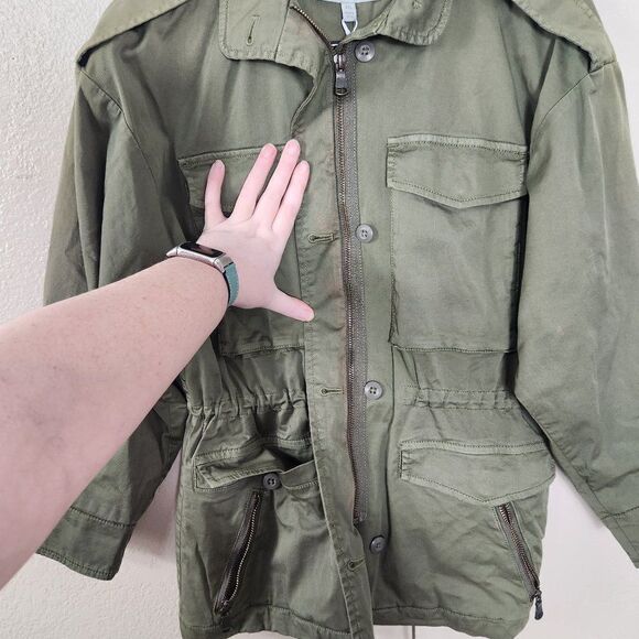 Joie NWT Olive Green Jenita Utility Jacket Size XS NWT - Picture 14 of 16
